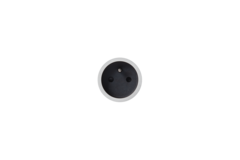 Rond 2.0 - backfit stopcontact nl-d nikkel/zwart